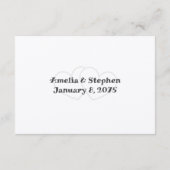 Geen Kinderen bij Wedding Message White Enclosure Informatiekaartje (Achterkant)