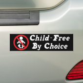 Geen kinderen naar keuze bumpersticker (Op auto)