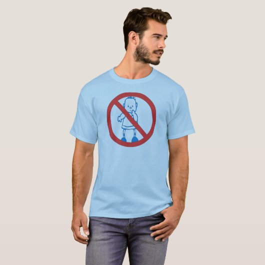 Geen Kinderen toegestaan T-shirt (Voorkant volledig)