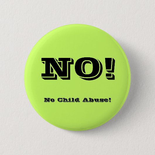 Geen kindermisbruik! ronde button 5,7 cm (Voorkant)