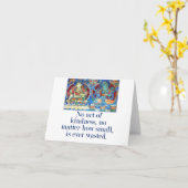 Geen Kindness - Compassion Quote Kaart (Gele Bloem)