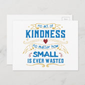 Geen Kindness-wet Briefkaart (Voorkant / Achterkant)