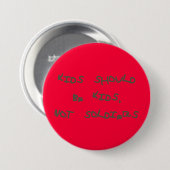 Geen kindsoldaten meer - Button (Voorkant /achterkant)