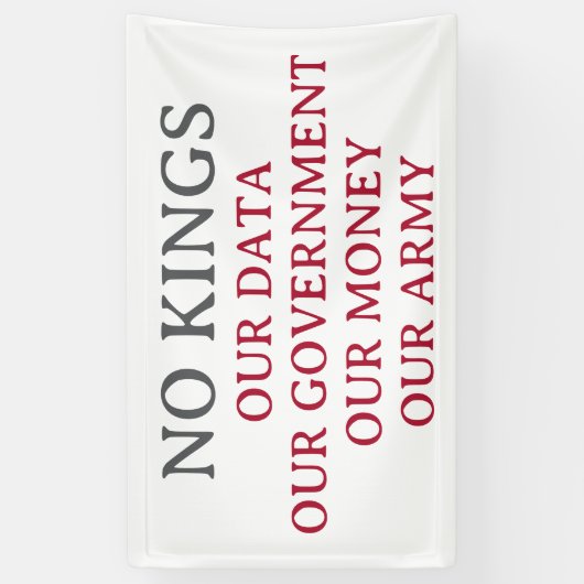 GEEN KINGS CUSTOM PROTEST SPANDOEK (Verticaal)