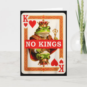 Geen Kings Frog Speelkaart Protestverklaring Sinds Kaart