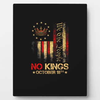 Geen Kings Vintage Amerikaanse Vlag 1776 Fotoplaat