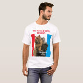 Geen Kitten links achter pompoen voor President T-shirt (Voorkant volledig)