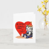  Geen Kitten Valentijn Kaart (Gele Bloem)