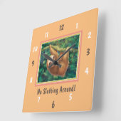 Geen kleding rond wandklok (Hoek)