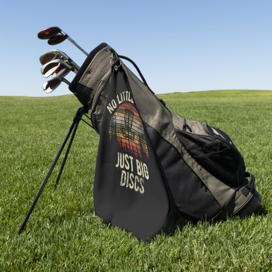 Geen kleine ballen alleen maar grote diskettes, ri golfhanddoek (Groen)