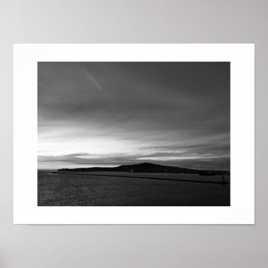 Geen kleuren in de Sky Zwart-wit Fotografie Poster (Voorkant)