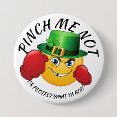 Geen knijpen St. Patrick's Day Button (Voorkant)