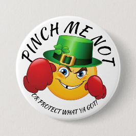 Geen knijpen St. Patrick's Day Button