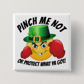 Geen knijpen St. Patrick's Day Button (Voorkant)