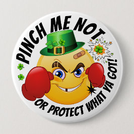 Geen knijpen St. Patrick's Day Button