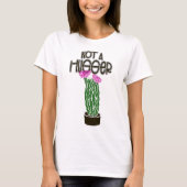 Geen knuffel Funny cactus introverte mensen T-shirt (Voorkant)