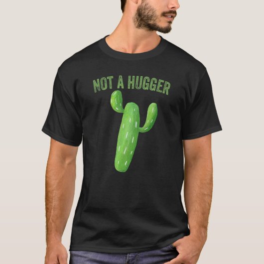 Geen Knuffelaar Cactus T-shirt (Voorkant)