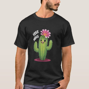 Geen Knuffelaar Grappige Cactus Sarcastisch T-shirt