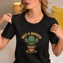 Geen Knuffelaar Grappige Cactus
