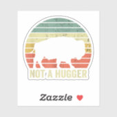Geen Knuffelaar Grappige Yellowstone Bizon Intro Sticker (Vel)
