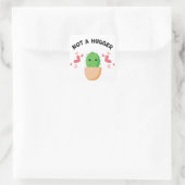 GEEN KNUFFELAAR VIERKANTE STICKER (Tas)