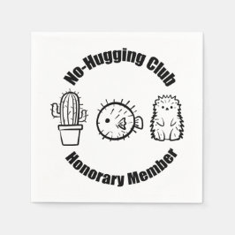 Geen knuffelclub servet