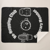 Geen knuffelclub sherpa deken (Voorkant (horizontaal))