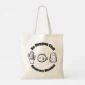 Geen knuffelclub tote bag (Achterkant)