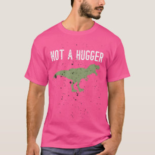 Geen knuffelgrappige Vintage verontruste T-Rex Sar T-shirt