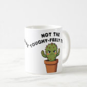 Geen knuffeltype cactus | Grappige introvert Koffiemok (Voorkant rechts)