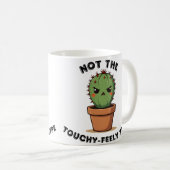 Geen knuffeltype cactus | Grappige introvert Koffiemok (Voorkant rechts)
