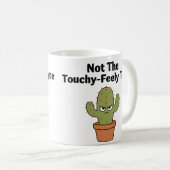 Geen knuffeltype cactus | Grappige introvert Koffiemok (Voorkant rechts)