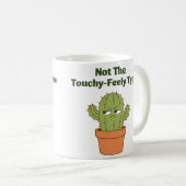 Geen knuffeltype cactus | Grappige introvert Koffiemok (Voorkant rechts)