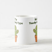 Geen knuffeltype cactus | Grappige introvert Koffiemok (Center)