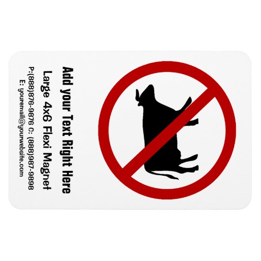 GEEN Koe uitzetten! Magneet (Horizontaal)