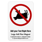 GEEN Koe uitzetten! Magneet (Verticaal)