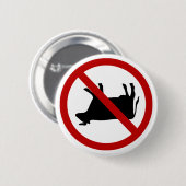 Geen koeienvanger. ronde button 5,7 cm (Voorkant /achterkant)