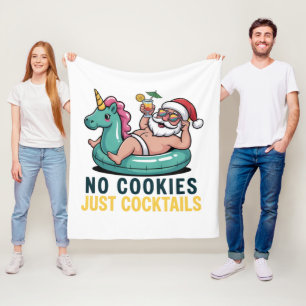 Geen koekjes alleen maar met kerst van de kerststa fleece deken