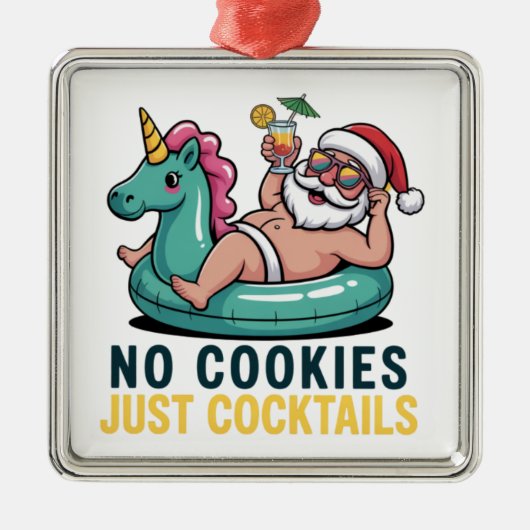 Geen koekjes alleen maar met kerst van de kerststa metalen ornament (Voorkant)