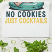 Geen koekjes alleen maar met kerst van de kerststa theedoek (Gevouwen)