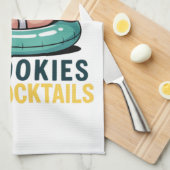 Geen koekjes alleen maar met kerst van de kerststa theedoek (Quarter Fold)