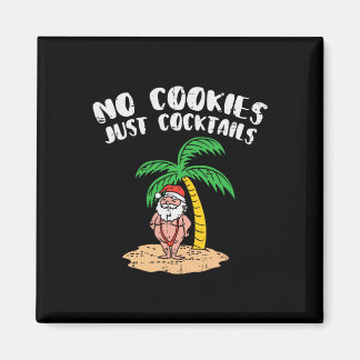 Geen koekjes alleen staarten Kerstman Palmboom Ker Magneet