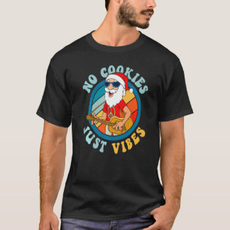 Geen koekjes alleen vibes hippie gitaar Sinterklaa T-shirt