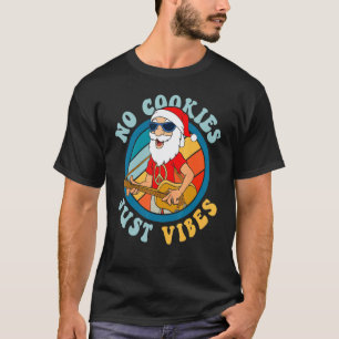 Geen koekjes alleen vibes hippie gitaar Sinterklaa T-shirt