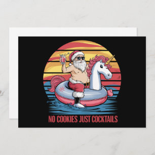 Geen koekjes cocktails Kerstmis in juli Kerstmis Kaart