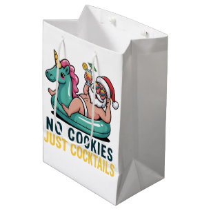 Geen koekjes, gewoon cocktails Kerstmis Zomer Kers Medium Cadeauzakje