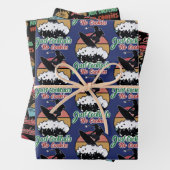 Geen koekjes gewoon Cocktails  Retro Surfer Inpakpapier Vel (In situ)