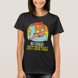 Geen koekjes met kerst op kerstmis in jul t-shirt