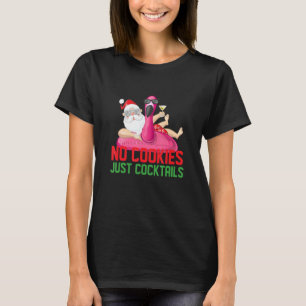 Geen koekjes met kerst op kerstmis in jul t-shirt