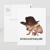Geen koffie briefkaart (Voorkant / Achterkant)